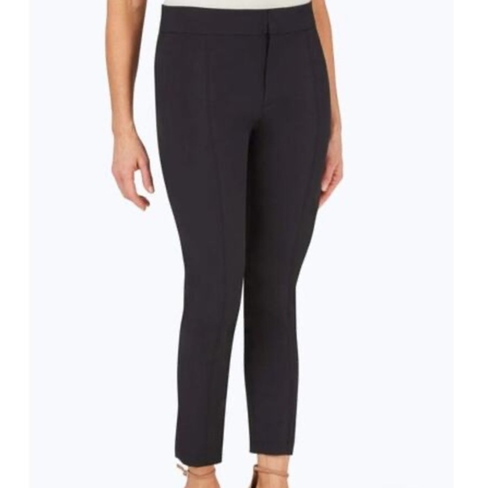 NWT Foxcroft Louisa Crepe Knit Ankle Pants Size 8 Color Black